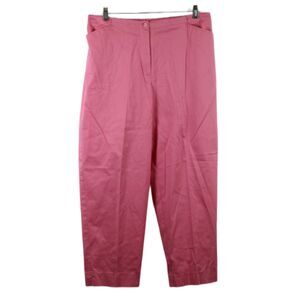 Emma James Coral Women's Front Zip Pants Elastic Back Waist 16W 060